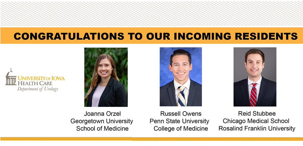 Say hello to our newly matched urology residents!
