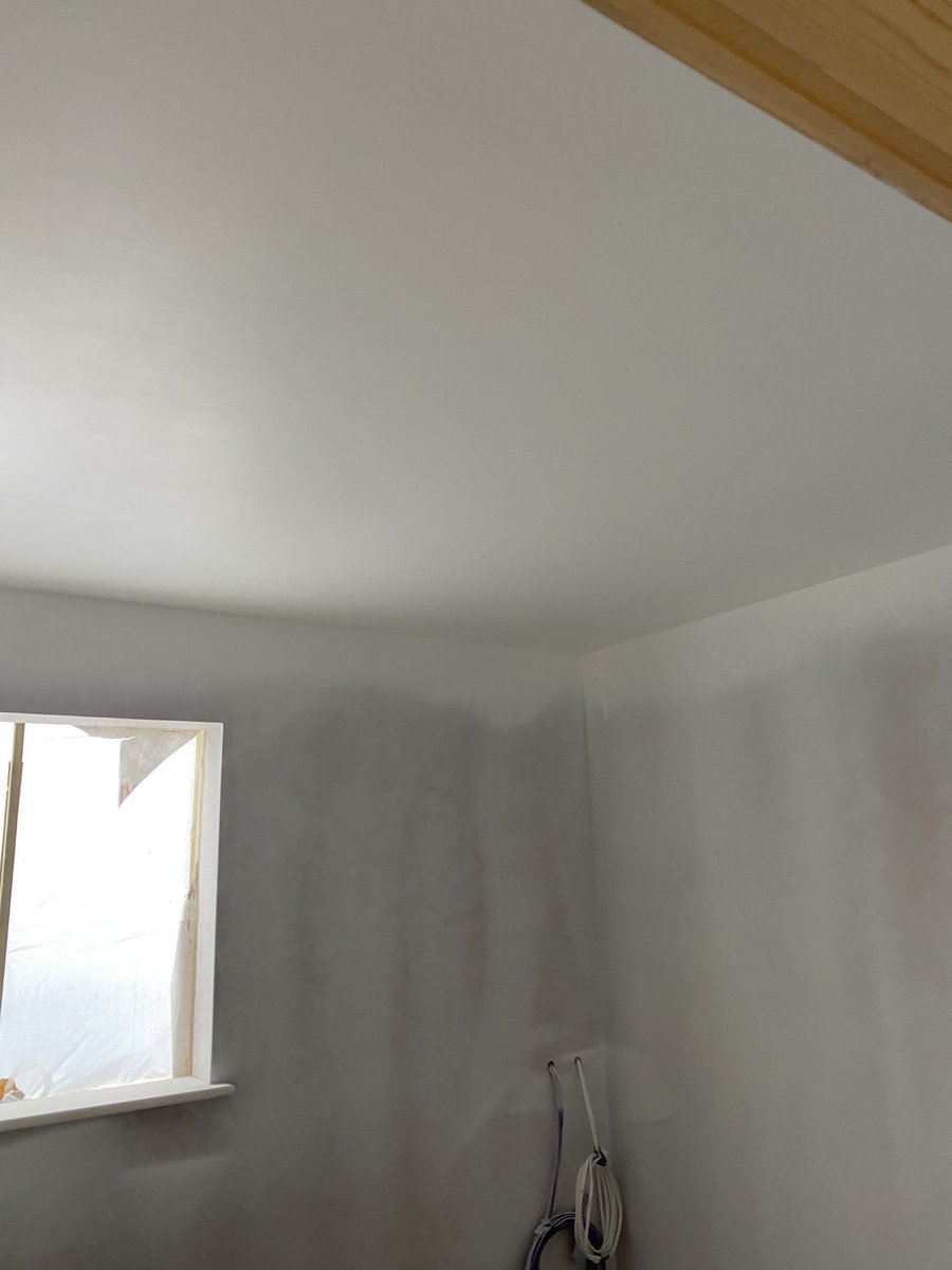 Had the sprayer out today to spray the ceilings at an extension to vets.