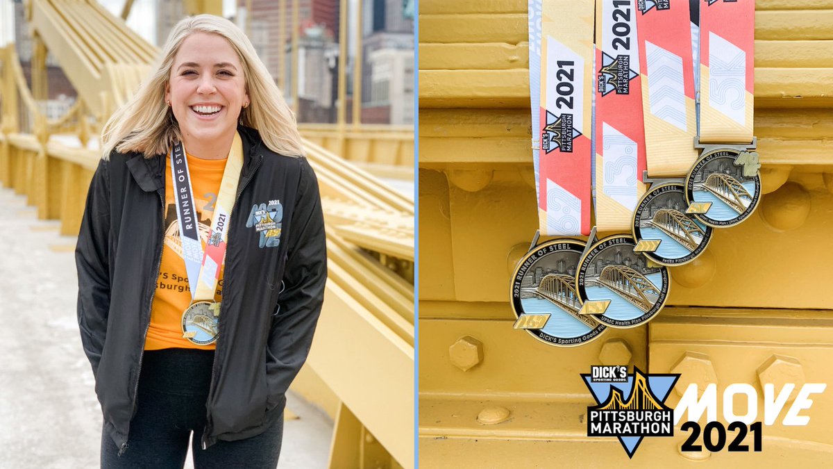 PGHMarathon's tweet photo. You can now register for the 2021 Virtual DICK'S Sporting Goods Pittsburgh Marathon Weekend of Events! Get ready for a first-class virtual experience that you can run whenever and wherever you like – we’ll be cheering you on! (1/3) https://t.co/YI9GR4H2AB