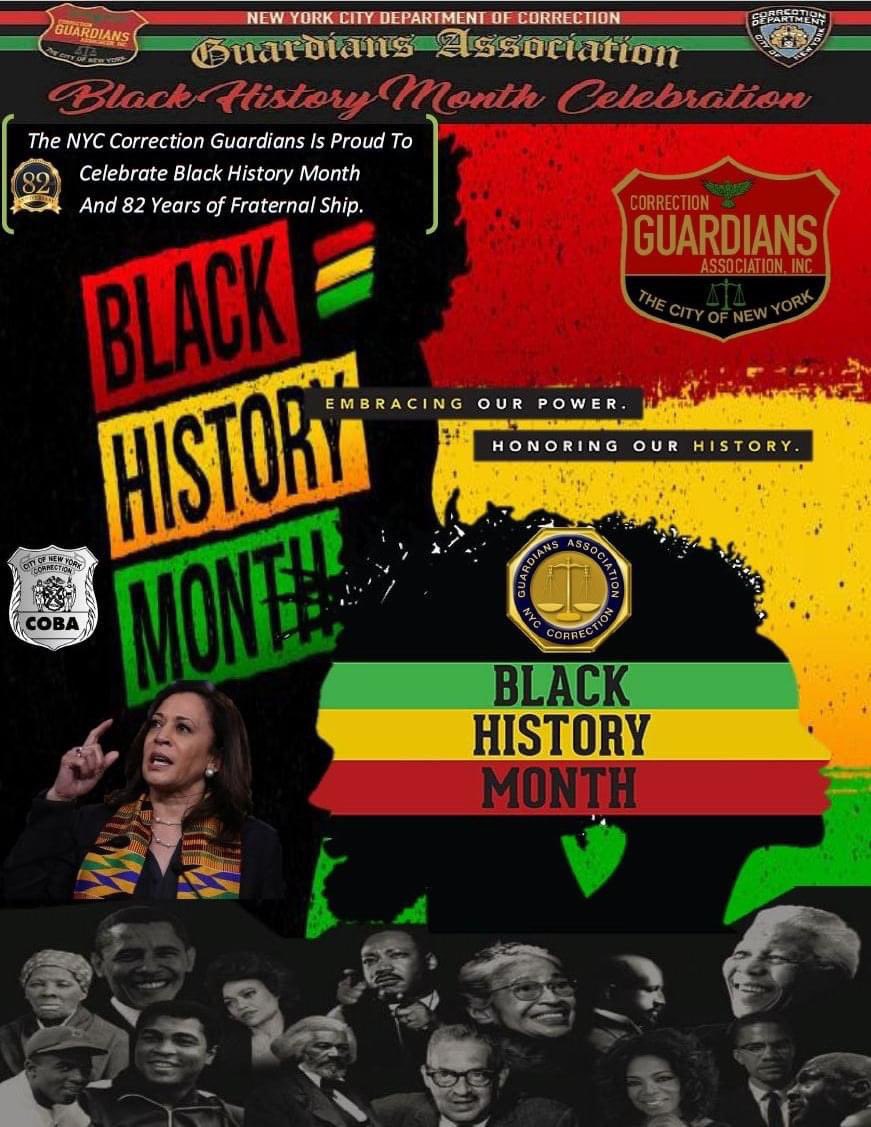 nyccga's tweet photo. The NYC Correction Guardians Is Proud To Celebrate Black History Month And 82 Years of Fraternal Ship. https://t.co/iJsmLwwNZe