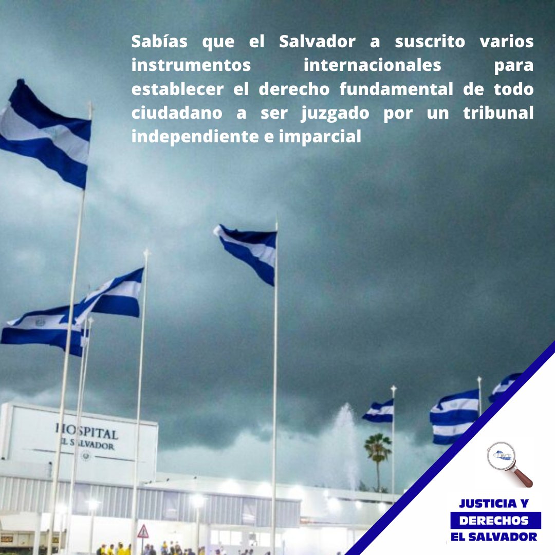 justiciaDDHH_'s tweet photo. 👩⚖️👨⚖️|| La Convención Americana sobre Derechos Humanos establece en su artículo 8; Toda persona tiene derecho a ser oída, con las debidas garantías y dentro de un plazo razonable, por un juez o tribunal competente, independiente e imparcial.
#TusDDHH
#ElSalvador https://t.co/aIxolxXMnC