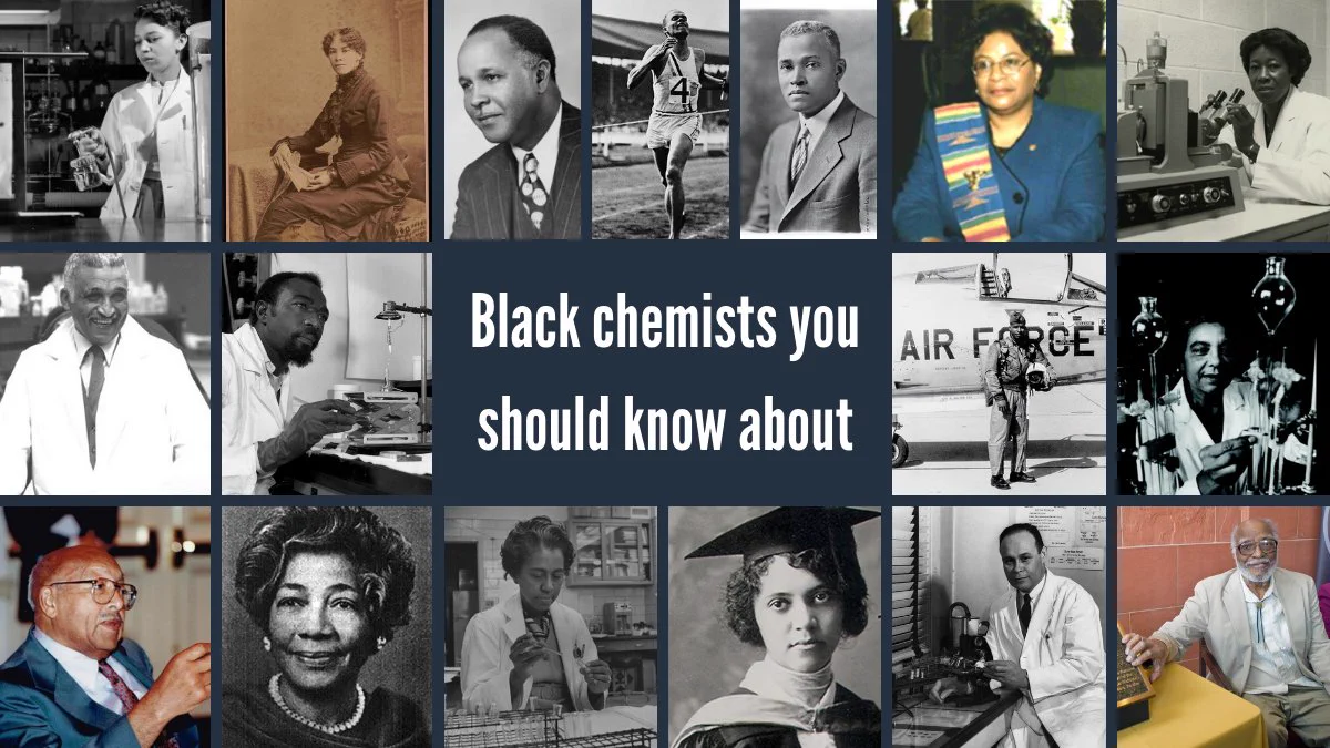 Collage of pictures from Black Chemists
In text: Black Chemists you should know about