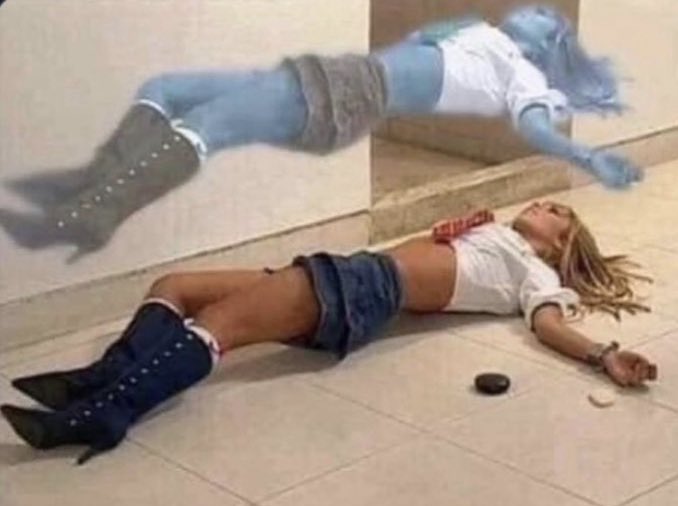 The feminism leaving my body when its time to shovel