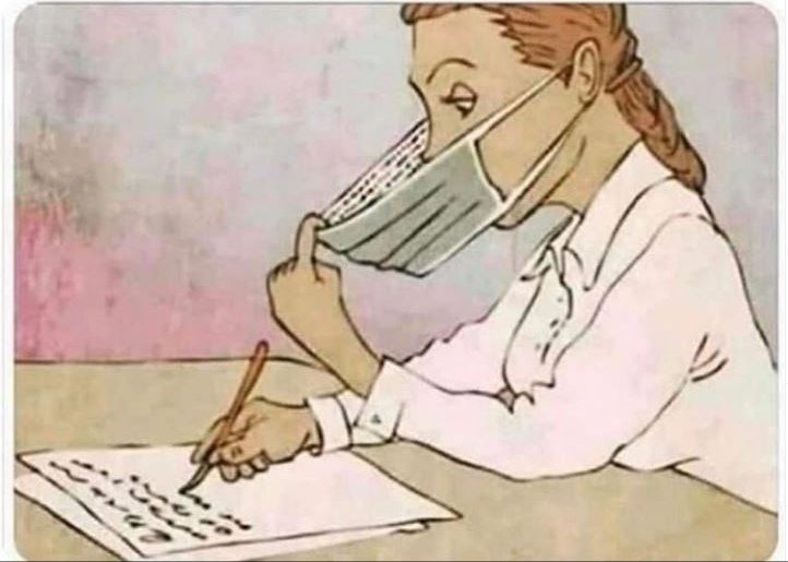 vanessaest__'s tweet photo. #وزارة_بلا_تربية

School finally opens after COVID19

Students during exams : https://t.co/dgbZoB6NTc