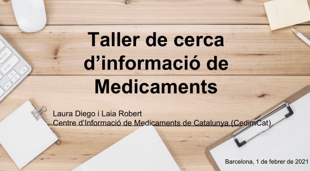 Avui taller de cerca d #informaciódemedicaments als alumnes de 3r de farmàcia de <a href="/BlanquernaFCS/">Blanquerna FCS</a>