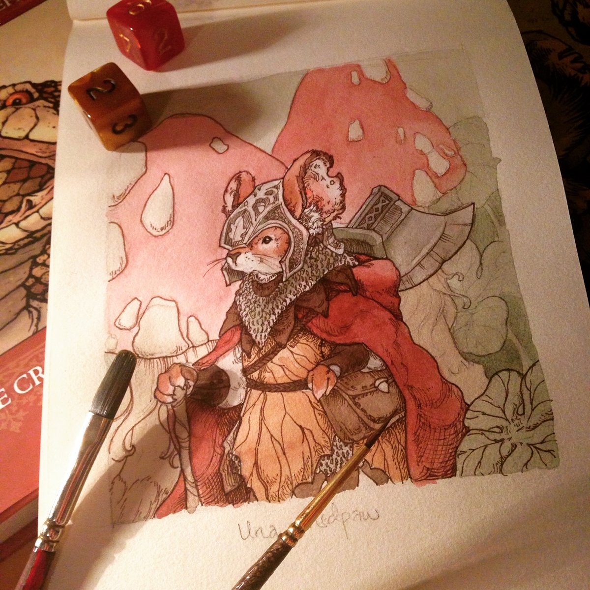 Kimberlistudio's tweet photo. One of my Mousegaurd Characters! I need to play this tTRPG more!
#mousegaurd https://t.co/CicpDzxBvQ