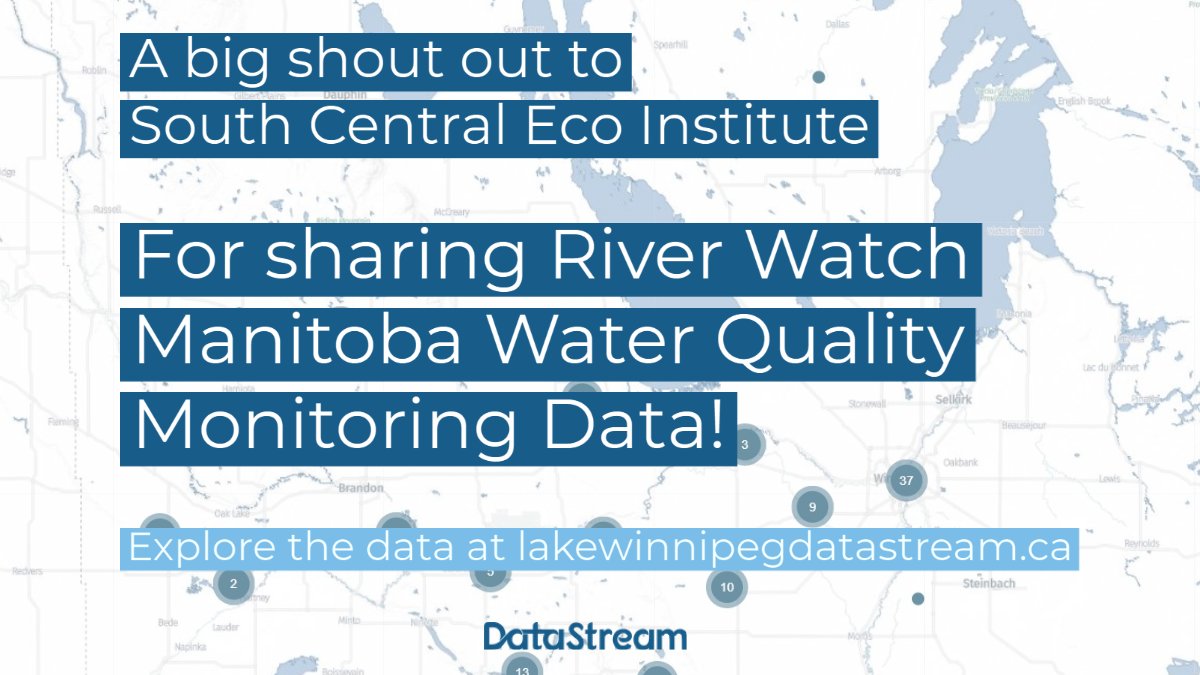 New dataset: a big shout out to the South Central Eco Institute for sharing River Watch Manitoba Water Quality Monitoring Data on Lake Winnipeg #DataStream!

Explore, map, and visualize the #data here: doi.org/10.25976/g9ft-… 1/2