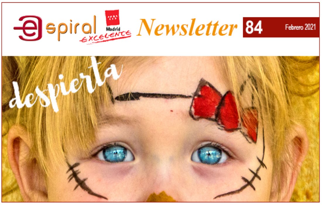 asoc_espiral's tweet photo. Os presentamos la primera #newsletter de este nuevo año, con las principales actividades del mes de #febrero 🎭. #menoresNV #LaTrastienda #FPHumanes #EspiralLavapies #vivelosocial
Léela en 👉https://t.co/YXFzgOkWij https://t.co/I1SJ1JL7bD