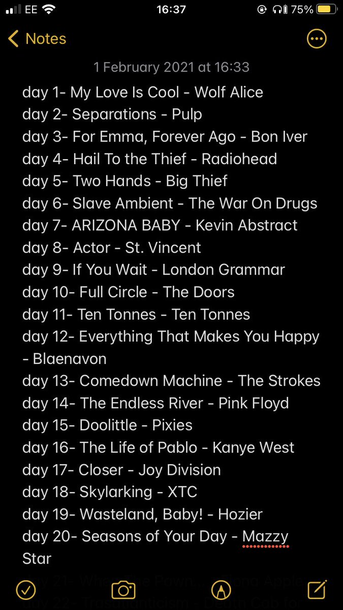 Anastasiac33's tweet photo. Almost forgot about #MWE! Most of these are albums I’ve been meaning to listen to for a long, long time so I’m v excited (especially because I’ve always kind of struggled with writing about music, which is odd considering I don’t shut up about it 😂) https://t.co/VmHKndaxYL