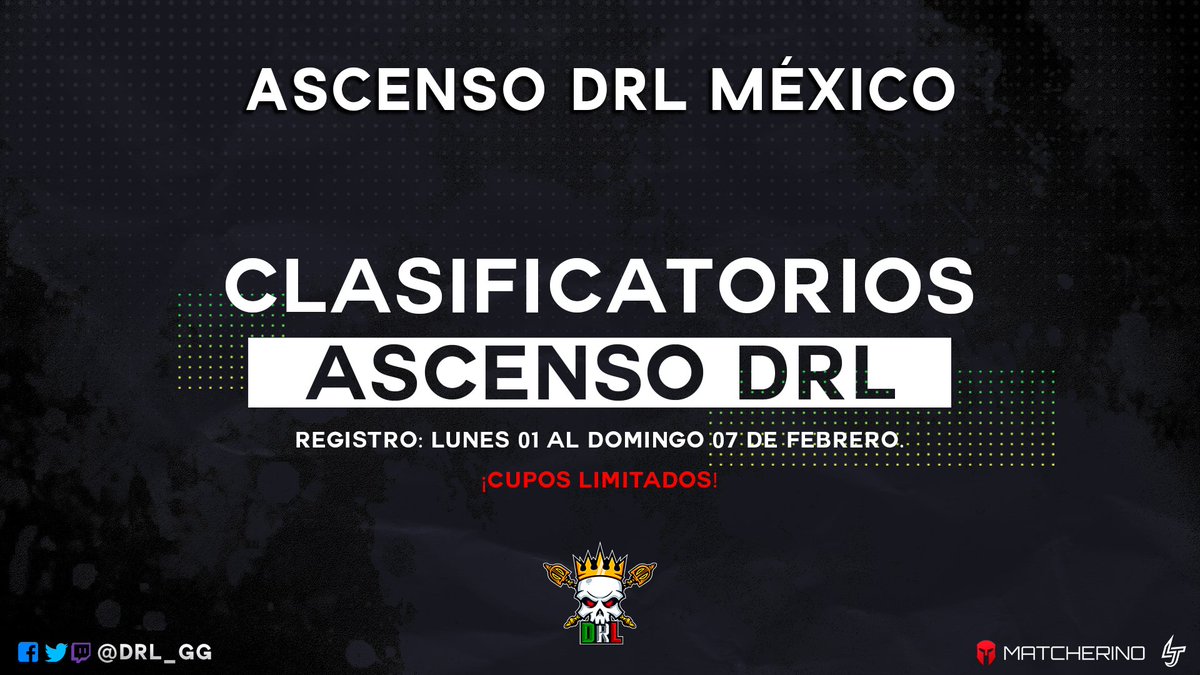#ClashRoyale • #AscensoDRL

Los clasificatorios al ascenso están por llegar, no te pierdas la oportunidad de participar y poder jugar el máximo circuito de la <a href="/DRL_GG/">Dᴇᴀᴛʜ Rᴏʏᴀʟᴇ Lᴇᴀɢᴜᴇ 🇲🇽</a>. 🔥

Etiqueta a tú equipo favorito, ¡tenemos cupos limitados!🤯

🌐 Ingresa al servidor: discord.gg/E8KdAwM