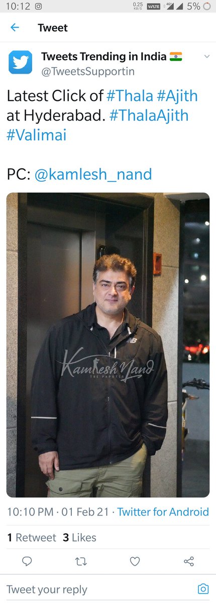 Thank you so much 🙏🙏🙏

#ThalaAjith sir 😊