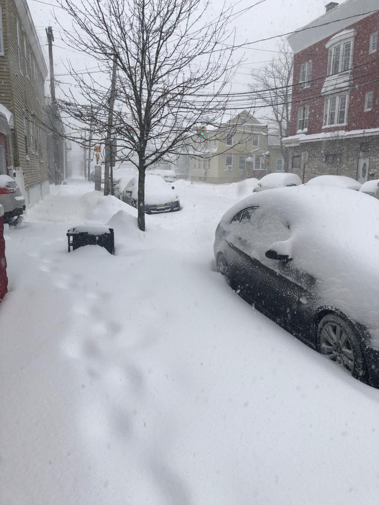ghahremannezhad's tweet image. Snow in New Jersey, today
