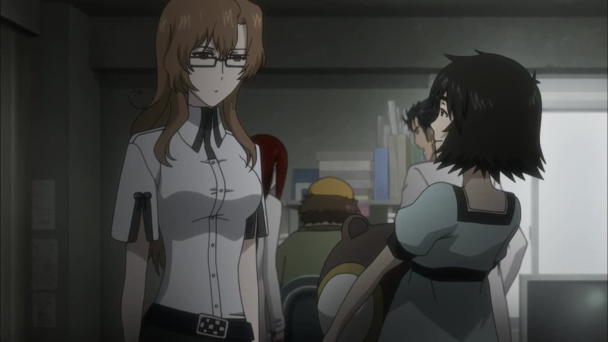 Many series would've played that scene up with contrived dramatics where Mayuri got jealous of Kurisu getting attention or other bullshit but Steins;Gate establishes that every relationship in the series matters, including the non-Okabe relationships formed between lab members.