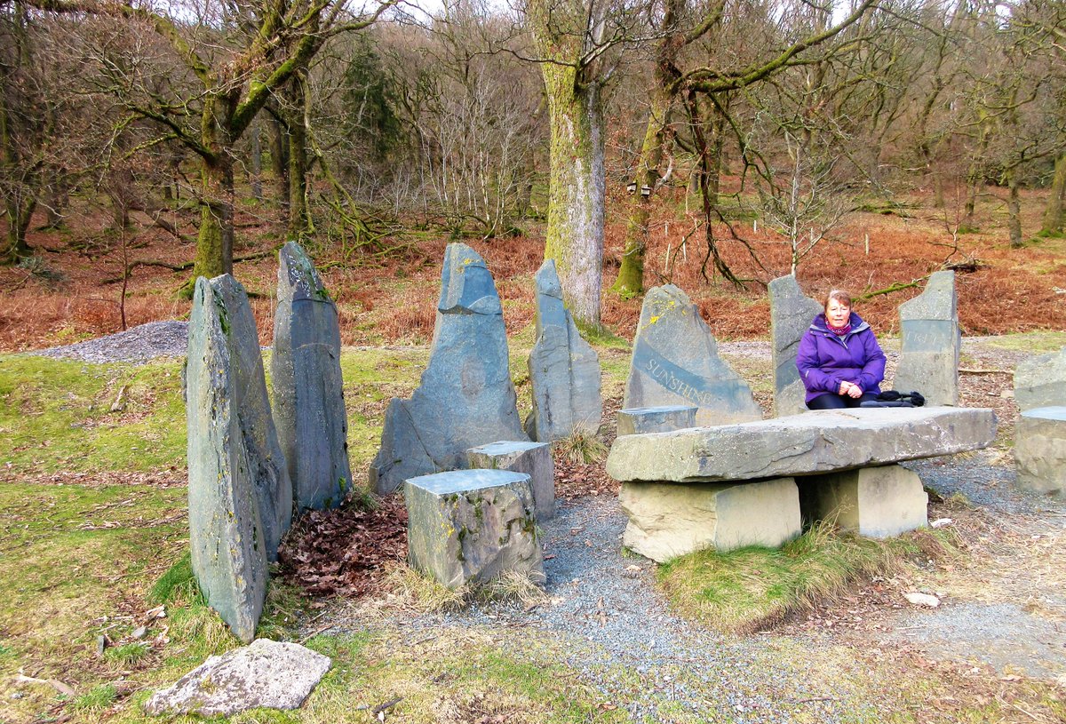 StanLeigh18's tweet photo. Braithwaite Woods walk [4.5 miles] - another great walk by @viviennecrow2 
#ColedaleBeck #CombBeck both provide lively entertainment - excellent views of Skiddaw, Keswick, Clough Head, Great Dodd, Latrigg…. 
 @MyFaveBench -this one made from local stone/slate -perfect for bait👍 https://t.co/5pCJUohtrj