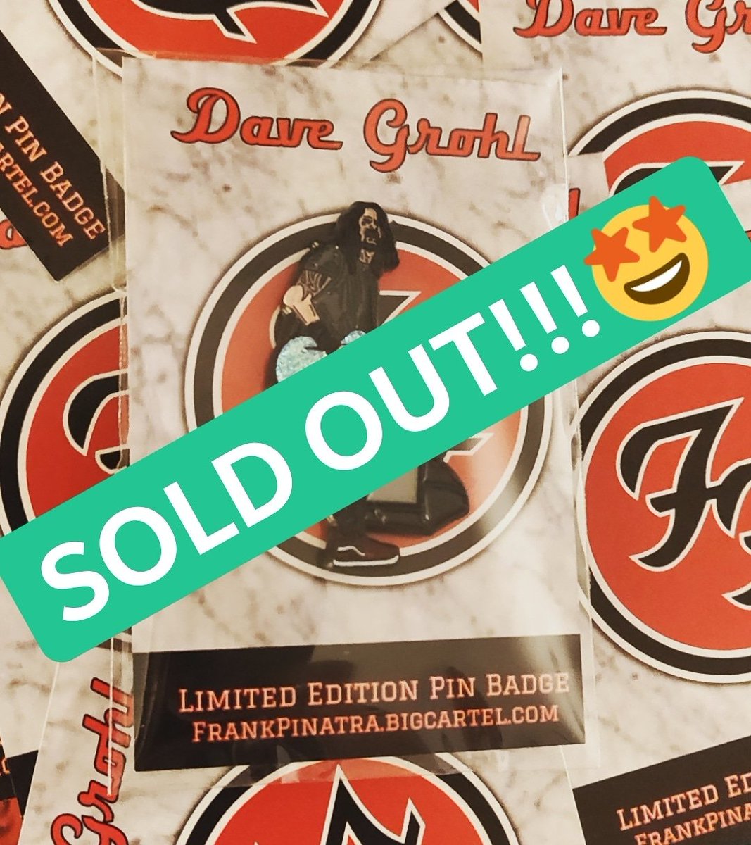 FrankPinatra's tweet image. Our Dave Grohl pins have now completely sold out😍

Thanks to everyone who picked one up🙌

Who would you like to see made into a pin next? 🤔