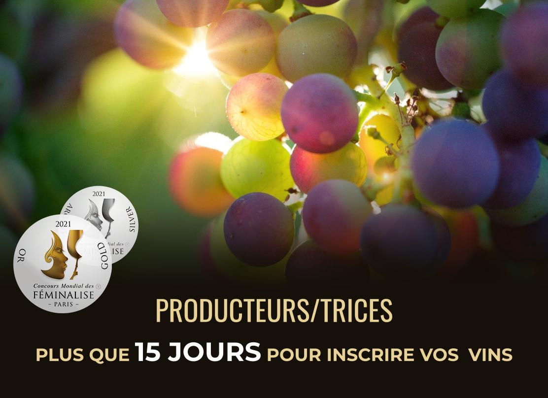 Voici le lien pour inscrire vos vins: feminalise.com/producteurs/pr…
#vins #concoursdevins #degustation