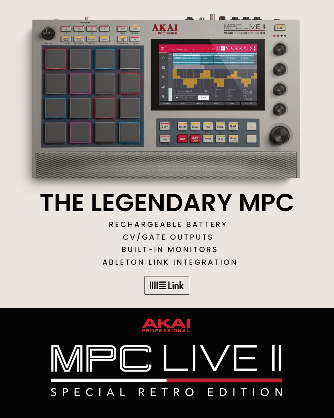 AKAI MPC LIVE Ⅱ SPECIAL RETRO EDITION - 楽器/器材 AKAI MPC LIVE Ⅱ SPECIAL RETRO EDITION - 楽器/器材
