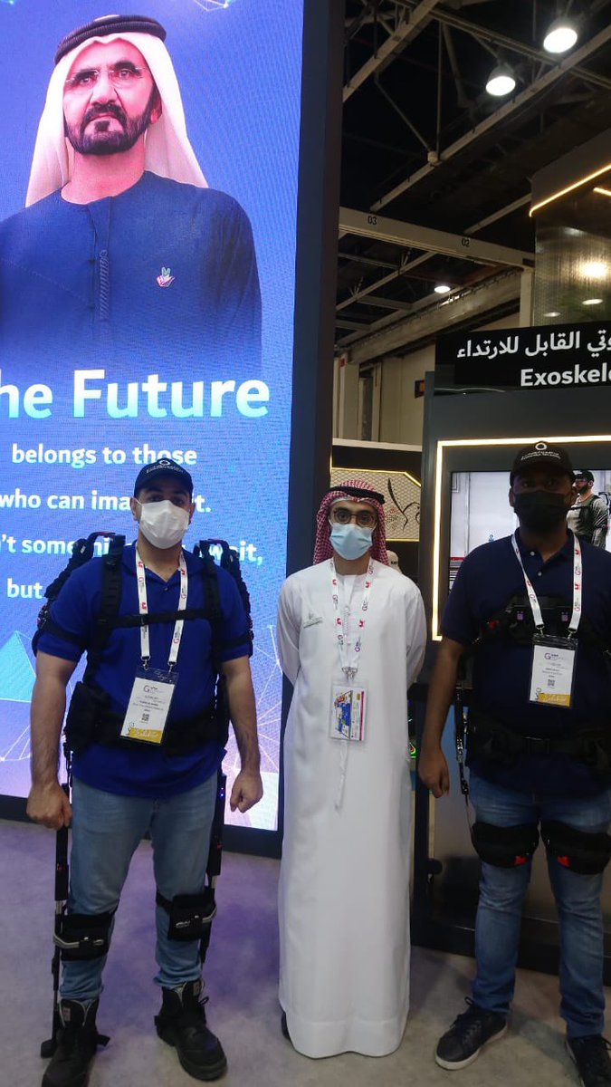 Falconrobotic's tweet image. نحن فخورون جدًا بعملنا مع هيئة كهرباء ومياه دبي لتصبح الاولى اقليميا في استخدام الهياكل الروبوتية.
We are very proud to work with DEWA to become a pioneer in utilizing exoskeletons
@DEWAOfficial #innovation #exoskeletons #falconrobotics