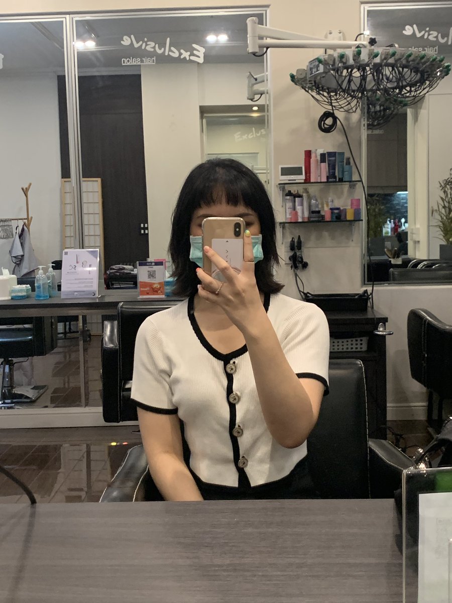 nhujoong's tweet image. ประทับใจร้านตัดผมร้านนี้มาก!!!💇🏻‍♀️✨หลังมาตามรีวิวในทวิตขอคอนเฟิร์มอีกเสียงว่าดีจริงง จอนแรกคิดอยู่นานว่าจะตัดดีมั้ยกลัวไม่รอด แต่ช่างเก่งมากๆตัดละเอียดสุดๆ ออกมาถูกใจกว่าเรฟไปอีกก!❤️ 
📍พิกัด: exclusive hair salon พลโยธินซอย9 
#รีวิวร้านตัดผม #ไว้รีวิวห้ามขายของโว้ยย