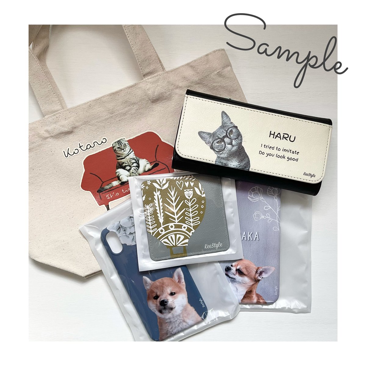 Keestyle Zakka 販売開始しました ペットの顔写真とお名前で作るオリジナルグッズ Minneにてご注文受け付けております T Co zmdzauln うちの子 うちの子グッズ 名入れ 犬 猫 愛犬 愛猫 北欧 Iphoneケース ミラー トート