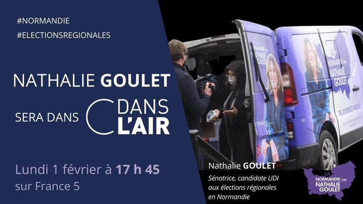 #regionales2021 Notre campagne sans relâche sur le terrain fait parler. Reportage à voir à 17h45 ou en replay, ds  « C dans l’air » sur France 5 où une équipe de journalistes à suivi <a href="/senateur61/">Nathalie Goulet</a>, notre tête de liste et quelques colistiers. #udi Pour une région qui vous protège