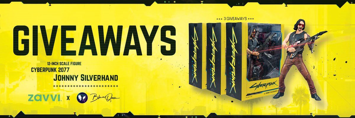 QueenieandBlue's tweet photo. 🔥 3x CYBERPUNK STATUE GIVEAWAYS 🔥

Wake the f up Samurai, we have a city to burn! We're teaming up with film &amp; gaming collectables store Zavvi to #giveaway 3x Johnny Silverhand 12-inch statues!

🔹Follow @QueenieandBlue
🔹Follow @Zavvi
🔸ENTER https://t.co/DZiGqQK6au #ad https://t.co/PDevzPWA2K
