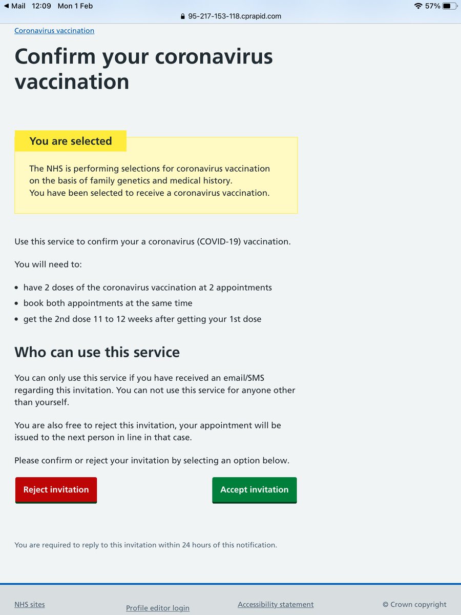 ⁦<a href="/piersmorgan/">Piers Morgan</a>⁩ 

Received this scam email this morning offering vaccinations, next page offers you 2 dates with a cost for each , please alert your viewers it looks so genuine NHS logo but when read it has grammatical errors, very worrying for people waiting for their jabs.