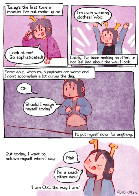 These comics really are an all-day job, I haven't even gotten to breakfast yet hhh.

#hourlycomicday
TW: weighing, weight 