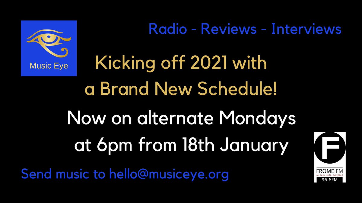 Kick off a great week with Music Eye Radio on Frome FM at 6pm every other Monday this week feat. the brand new single from @SaraVianMusic + @tommynewport @rileyscove @mothbreath @zephyrhillmusic @tulpasmusic @mireillemathlenerband & some great classics! #newmusic #newmusicmonday