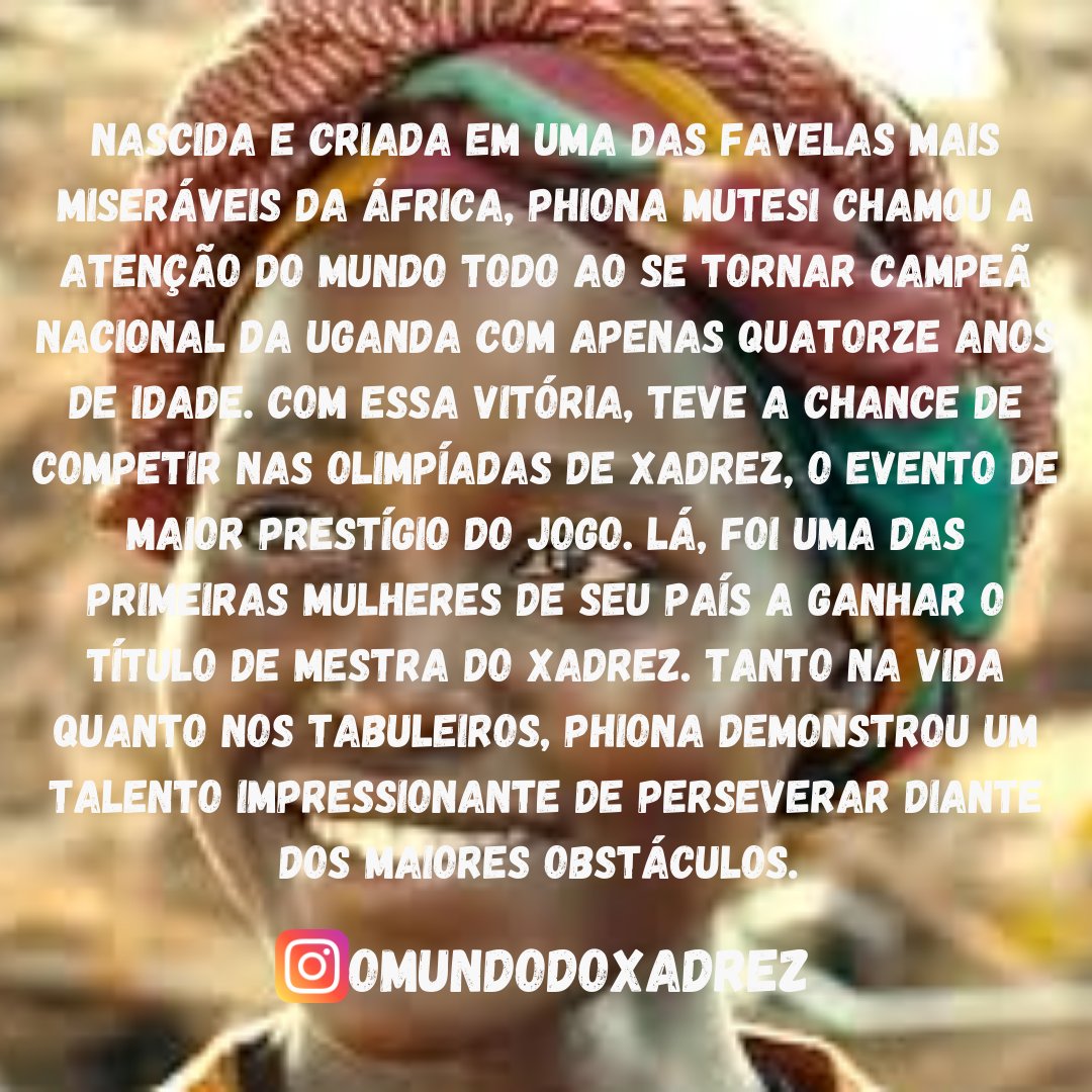 O mundo do xadrez on X: Filme Rainha de Katwe #filme #nerd #netflix  #xadrezbrasil #xadrez #mate #omundodoxadrez #chess #brasil #dicasdexadrez  #chessgame #rainha #de #katwe #queen #rainhadekatwe #queenofkatwe #disney   / X