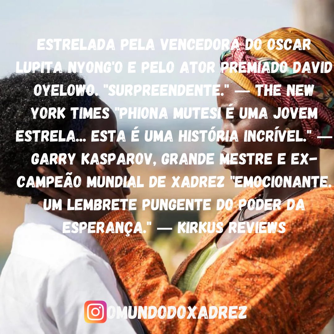 O mundo do xadrez on X: Filme Rainha de Katwe #filme #nerd #netflix  #xadrezbrasil #xadrez #mate #omundodoxadrez #chess #brasil #dicasdexadrez  #chessgame #rainha #de #katwe #queen #rainhadekatwe #queenofkatwe #disney   / X