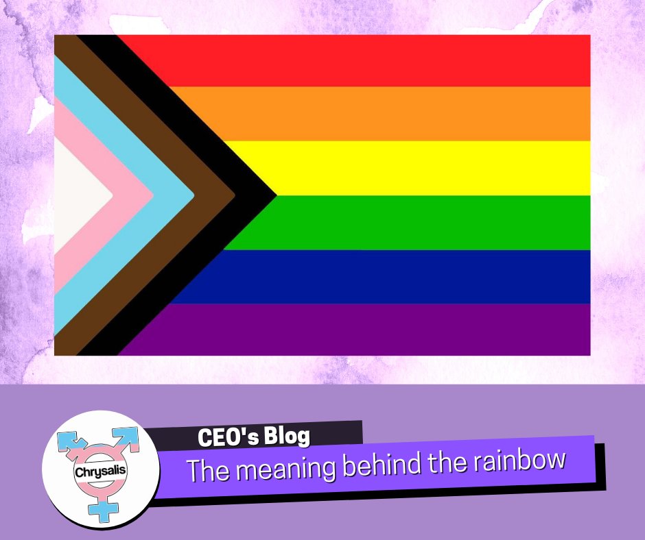 To mark the beginning of LGBT+ History Month, Andi takes a look at the evolution of the pride flag and how we got to where we are today. Read their blog in full here: chrysalisgim.org.uk/ceo-blog/lgbt-… #LGBTHistoryMonth #PrideFlag #GenderIdentityMatters