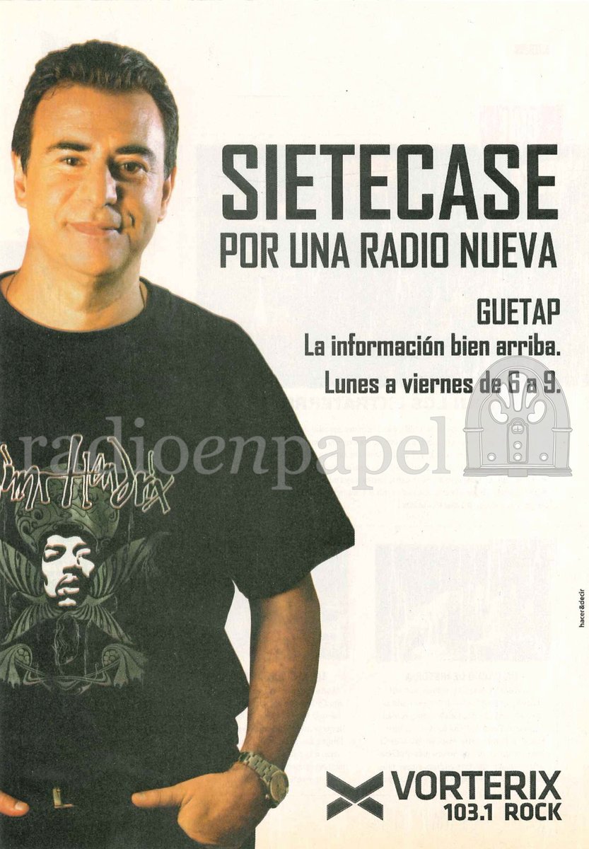 RadioenPapel's tweet photo. Hoy no recuerdo si era en esta o en la otra #radio. Pero comenzar el día (antes de la información dura), con un cuento o una historia era algo maravilloso. 
.
📻  @Vorterix 
🎧  "Guetap"
🎙  @Sietecase y equipo
🔎  Revista "7 Dias", Mayo 2012.
.
#Guetap  #100AñosDeRadio #Afiches https://t.co/cE1BmnCOuz