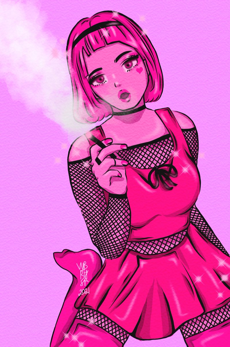 VIBRYSA's tweet image. hi art twitter, meet Kusunoki 💣💞 

i’m hosting a #DTIYS to celebrate my 900 friends and moots!!! 🥺 tag me when you post! 💕

this is by far my favorite artwork 💕 #pinkart #artph #artistsontwitter #opencommissions