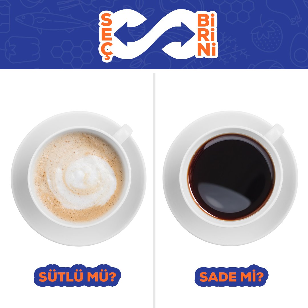 Kahveyi nasıl seversin? Sütlü mü? Sade mi?

 #SeçBirini #SeçMarket