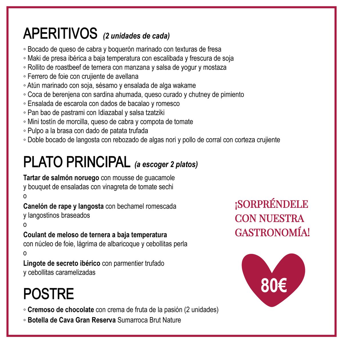 agplanning's tweet photo. Este San Valentín encarga nuestra gastronomía y sorprende a tu pareja 💝 

¡Te lo ponemos fácil en un día tan especial! 😉
📣 Tienes tiempo hasta el dia 10 de febrero para realizar el pedido. 

 📞 977 212 971⁣⁣⁣⁣
📧 hola@agplanninggourmet.com
⁣⁣⁣⁣⁣⁣⁣ 
⁣⁣⁣⁣⁣⁣⁣ https://t.co/sQ8IctSLza