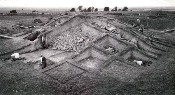 The Mound of the Hostages, at Tara, is circa 5000 y old so we know that Imbolc was important to the Neolithic Irish. The sun illuminates the chamber there on the feast. In early Celtic times the feast became associated with Brigid, the goddess. (Pic:  http://www.carrowkeel.com/sites/tara/tara1.html )