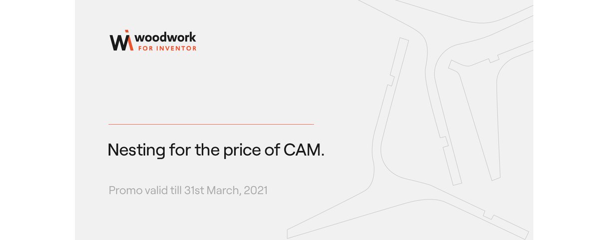 ForWoodworkers's tweet photo. The best time to get Woodwork for Inventor with Nesting is now! For the first time ever we are announcing a promo for our new product - Nesting for the price of CAM. Contact your local reseller to learn more 💥 https://t.co/cgZAxpSkYo https://t.co/E5HxnwNFg4