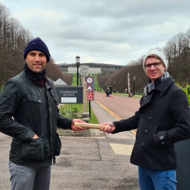 CancerBelfast's tweet photo. And so #the30dozen challenge continues for another month with another board member - inc gift aid we have passed the £10k mark raising local funds for @CR_UK 
Thanks Darren Barbour for your fab efforts and good luck Josh Oilver follow our journey: https://t.co/vRCy2KYViu https://t.co/VKu3ffaeg3