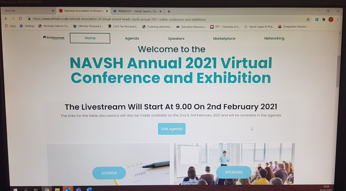 NAVSH_UK's tweet photo. #NAVSH21 Eve of Conference. The virtual platform is looking good and ready to go live tomorrow morning. https://t.co/mv9PHGnNS4