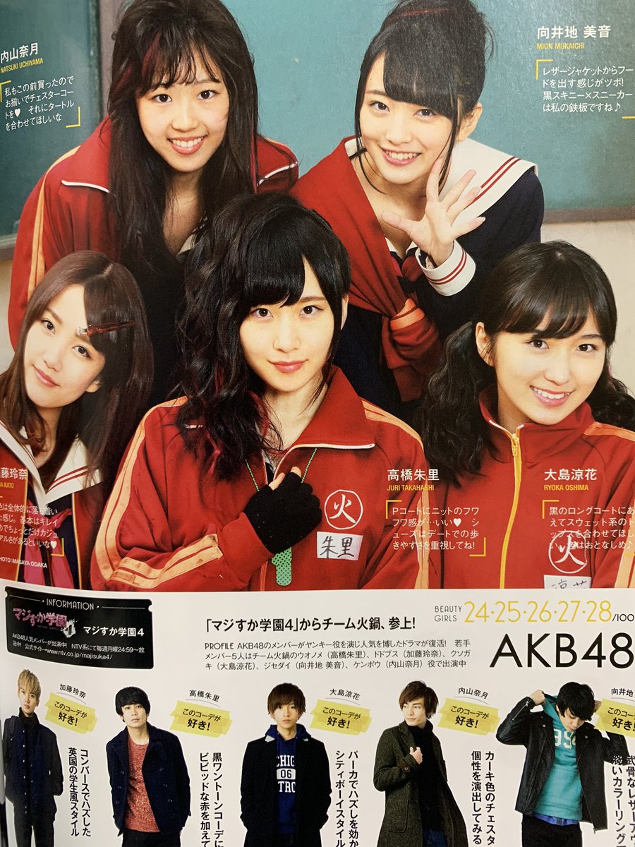 雑誌の断捨離をしていたら昔買ってたファッション雑誌に「マジすか学園