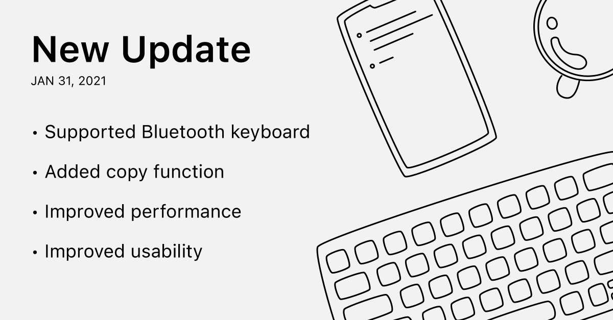 purelist_info's tweet photo. New update🌱
• Supported Bluetooth keyboard
• Added copy function
• Improved performance
• Improved usability
Install : https://t.co/Bvex4qnTJY
#note #purelist #todo #studytwt #Notebook https://t.co/pGsBPrcoKa