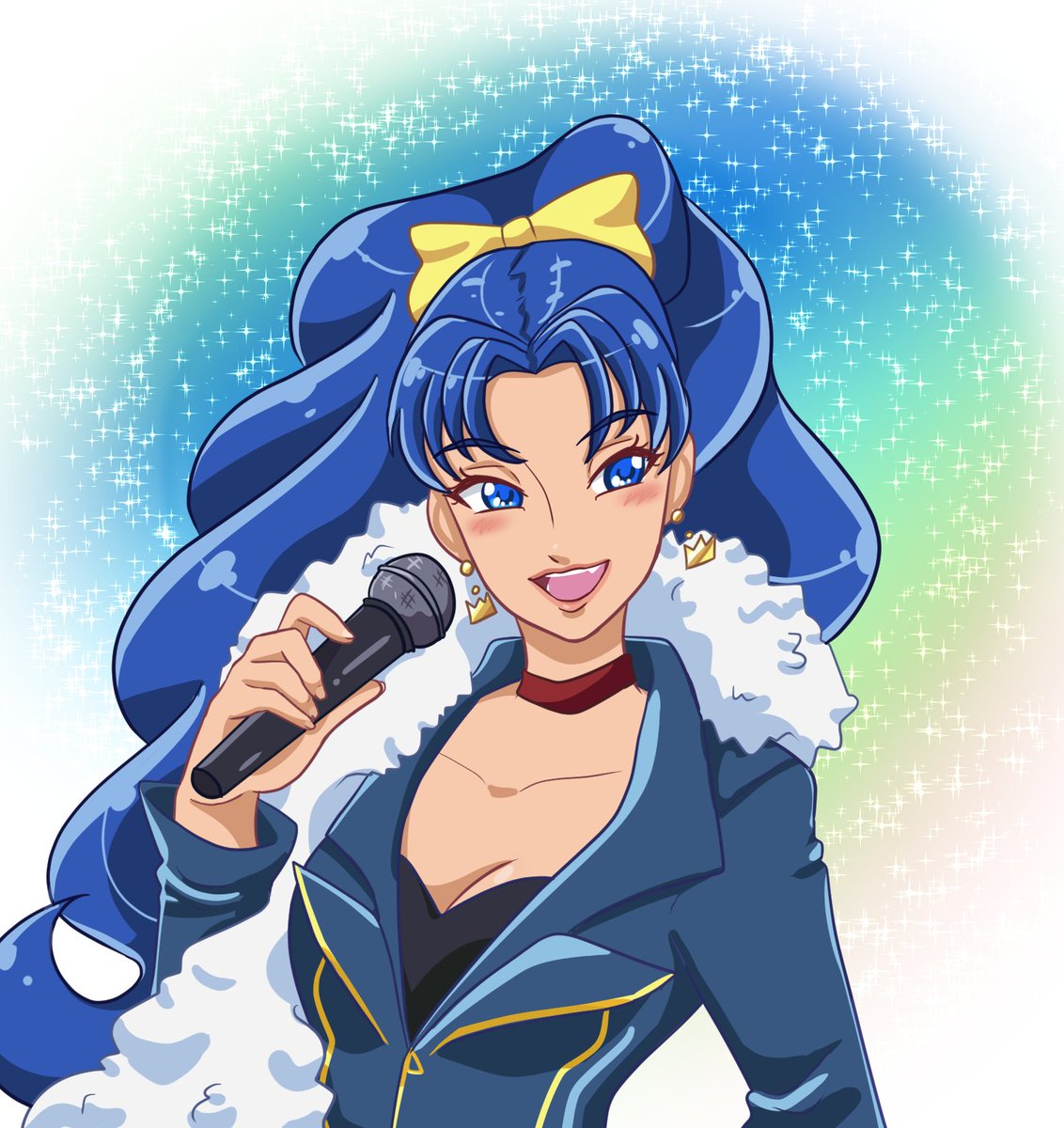 Chelbea_Art's tweet photo. Adult Aoi 💙💚💙 #precure #precurealamode #aoitategami https://t.co/zxxJ3SirfC