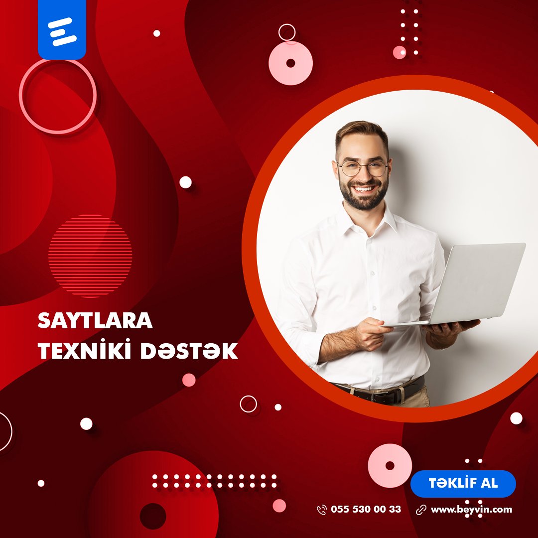 Saytınızda yaranmış istənilən texniki problemi həll edirik! 👨‍🔧

📞 055 530 00 33
📩 agency@beyvin.com
📎 bit.ly/bcaho

#saytlarınyığılması #saytlarinyigilmasi #saytlarinhazirlanmasi #saytlarinyaradilmasi #saytyaratmaq #saytlarinsatisi