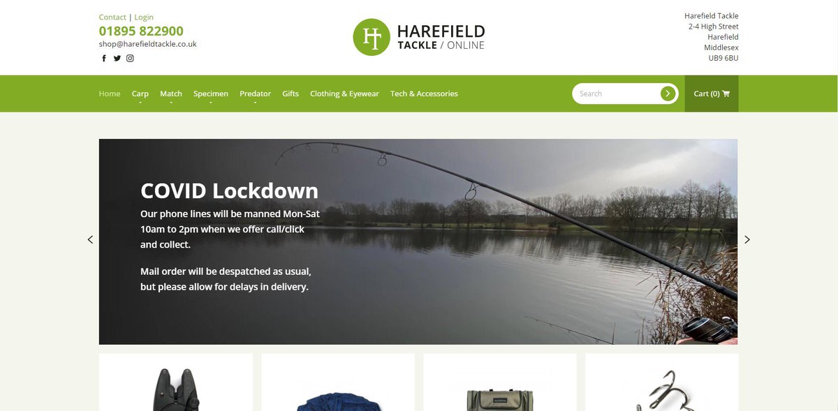 AWDWebDesign's tweet image. Take a look at the new Harefield Tackle website designed and developed by us! harefieldtackle.co.uk

This is now the third e-commerce website we have developed for them over the years and it’s great to see the website evolve as technology keeps on improving.