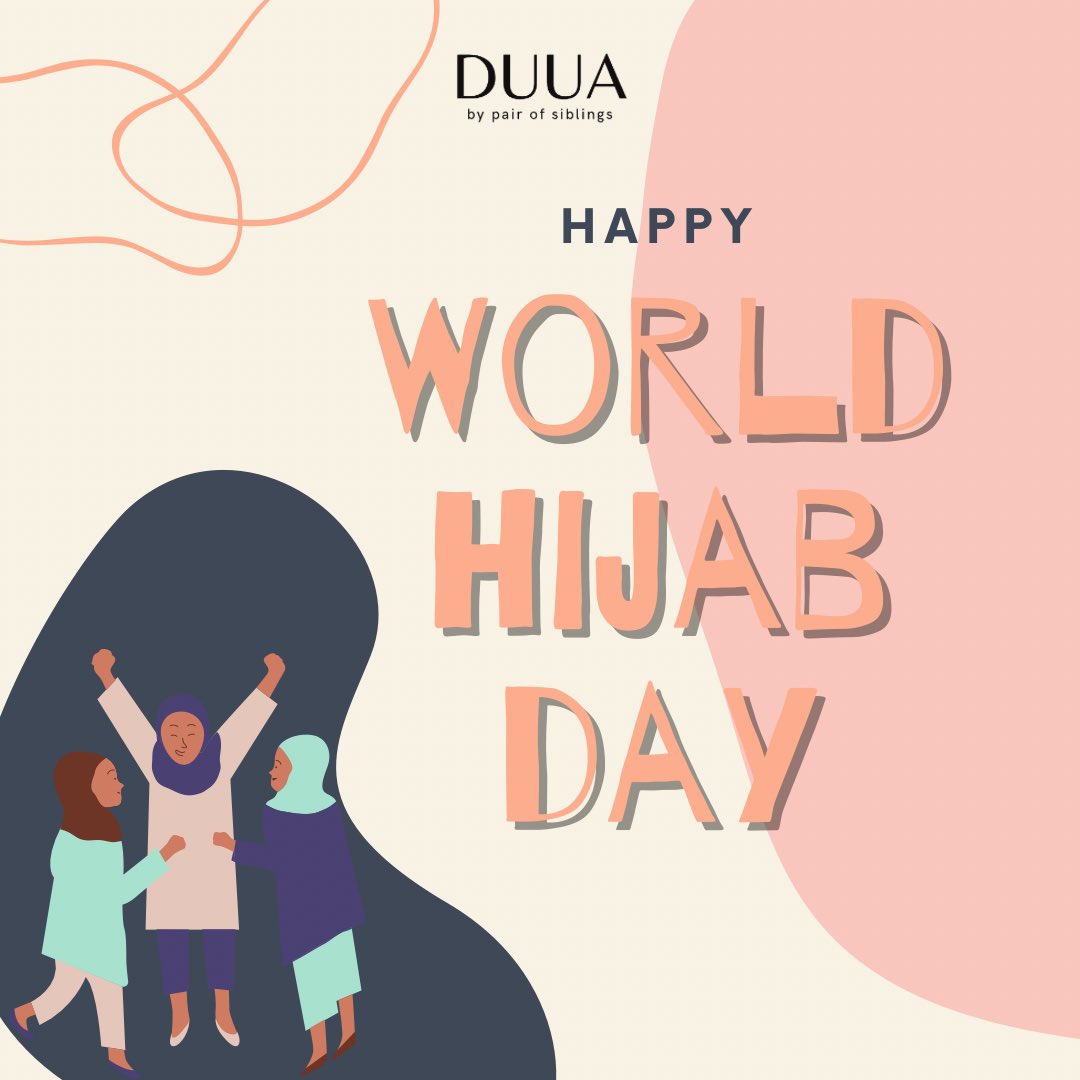ByDuua's tweet photo. Dear sisters,

Happy World Hijab Day 🧕🏻 

Hijab is a “blessing” and not a burden! 

May Allah bless us with strong imaan, taqwa, piety, purity of heart, good manners and good deeds 🤲🏻

#WorldHijabDay 

DUUA by pair of siblings https://t.co/8k7dzLkPDz