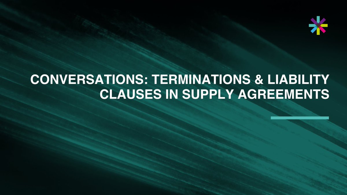 In this third and final instalment of our Conversations video series, Claire Jacques, Jessica Boxford and Bryn Harris discuss termination and liability clauses in contracts.

Watch the full video here: bit.ly/3cr6KE1.

#termination #liability #clausesincontracts