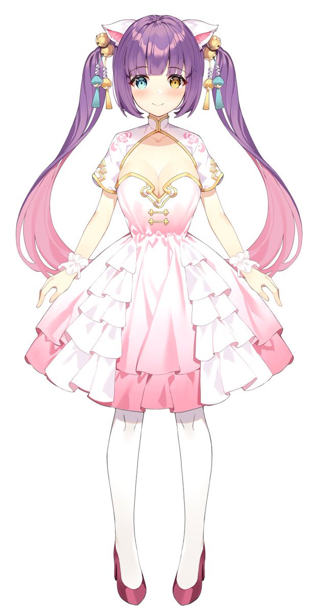 赤絵ねお Vtuber蓬莱久遠さん Kuon Emoechi のモデルアップイラストをデザインさせていただきました よろしくお願いします