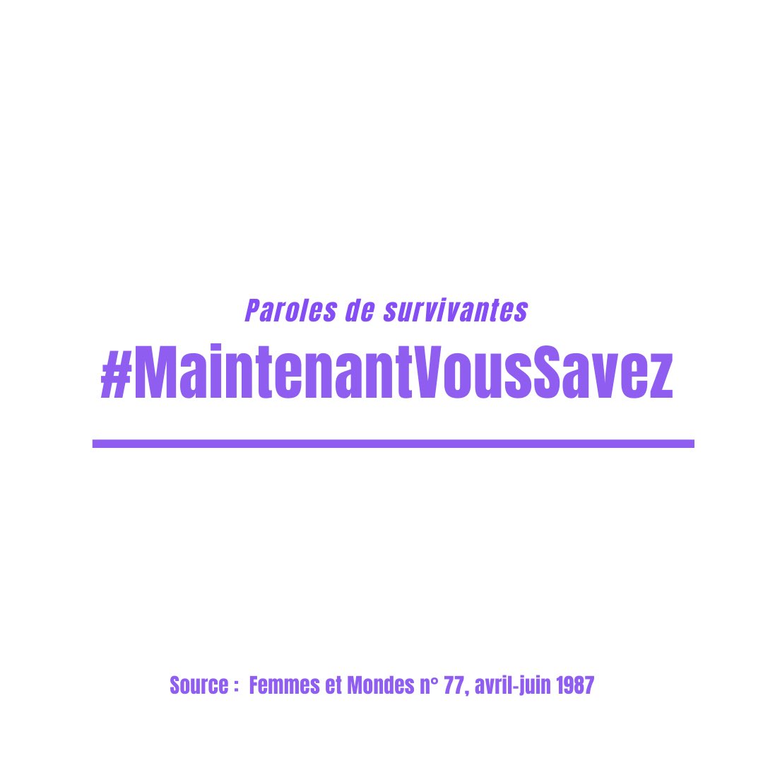 abolition2012's tweet photo. ⚪️🟣Ecouyez Laurence écoutez les survivantes : #MaintenantVousSavez #listentosurvivors https://t.co/AprhIECCjX