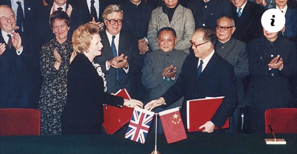 ltshijie's tweet photo. 2017: 中共稱《中英聯合聲明》是「歷史文件，不具現實意義」。2021: 「英方做法嚴重違反《中英聯合聲明》，是一種赤裸裸的毀約的行徑」。中共就是個歷史笑話。 https://t.co/mKNd744XVX